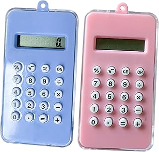 VILLCASE 2Pcs Calculadora Estudantes Atocking Stuffers Computadora Para Niños Stockimg Stuffers Goodie Bag Fillers Crianças Goody Bag Stuffers Saco De Doces Stuffers Abs Desktop Computador