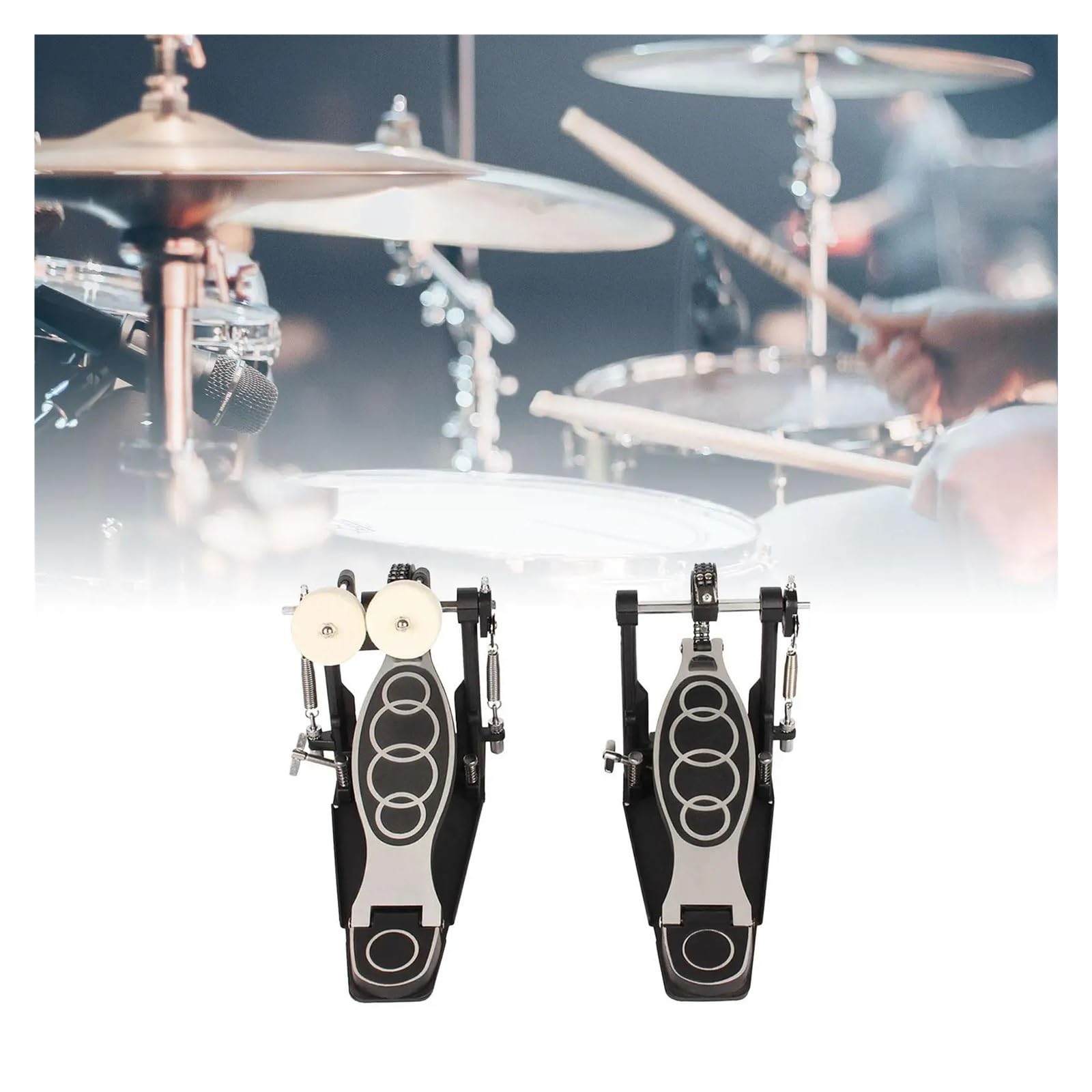 Pedale doppio Pedale doppio Pedale a due catene Hardware for percussioni for batteristi metal e rock Set di grancassa Amanti della batteria elettronica
