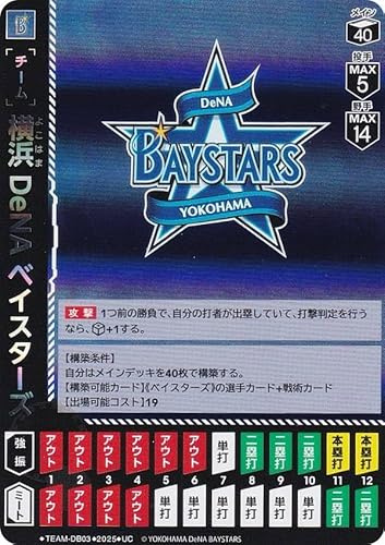 ドリームオーダー BP01/TEAM-DB03 横浜DeNAベイスターズ (UC アンコモン) プロ野球カードゲーム 12球団ブースター HEROES of 2025のサムネイル