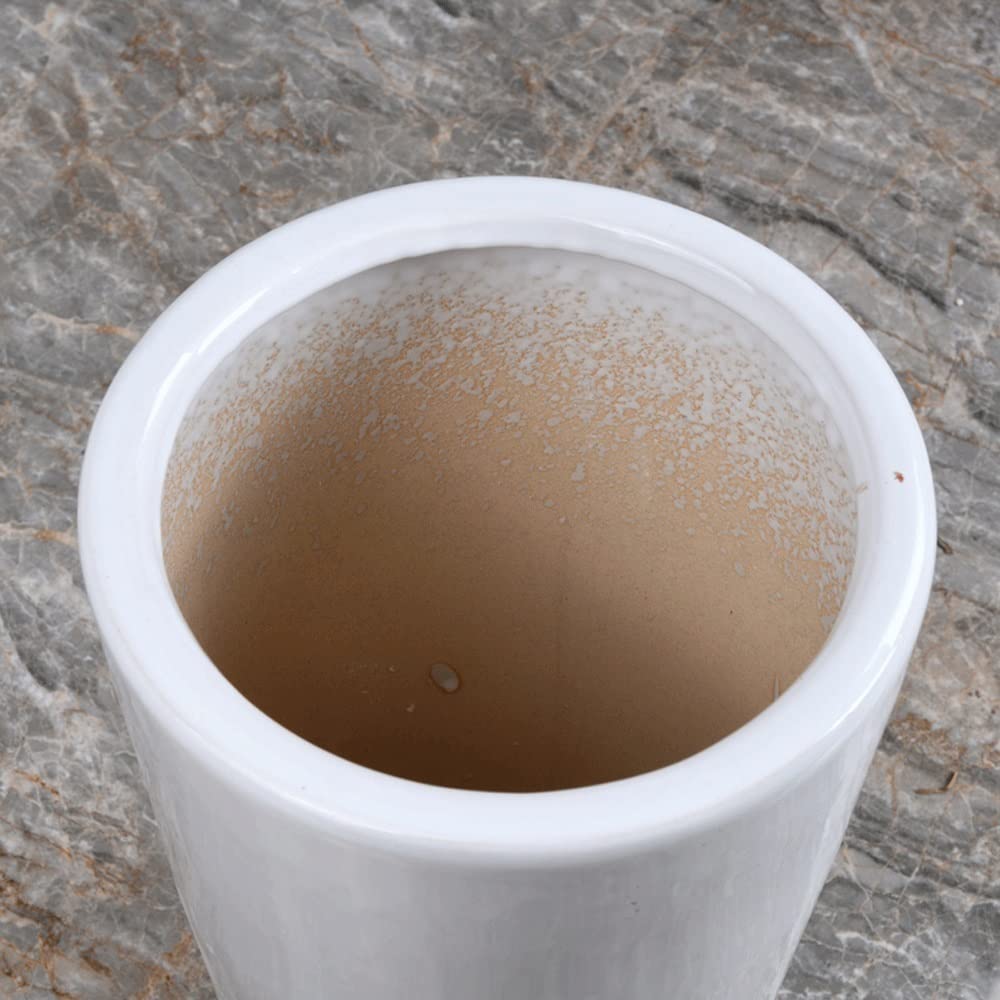 Donice Pojemniki Biała ceramiczna doniczka Dekoracja rodzinna Kreatywna seryjna ceramiczna doniczka Ceramiczna mocna i trwała