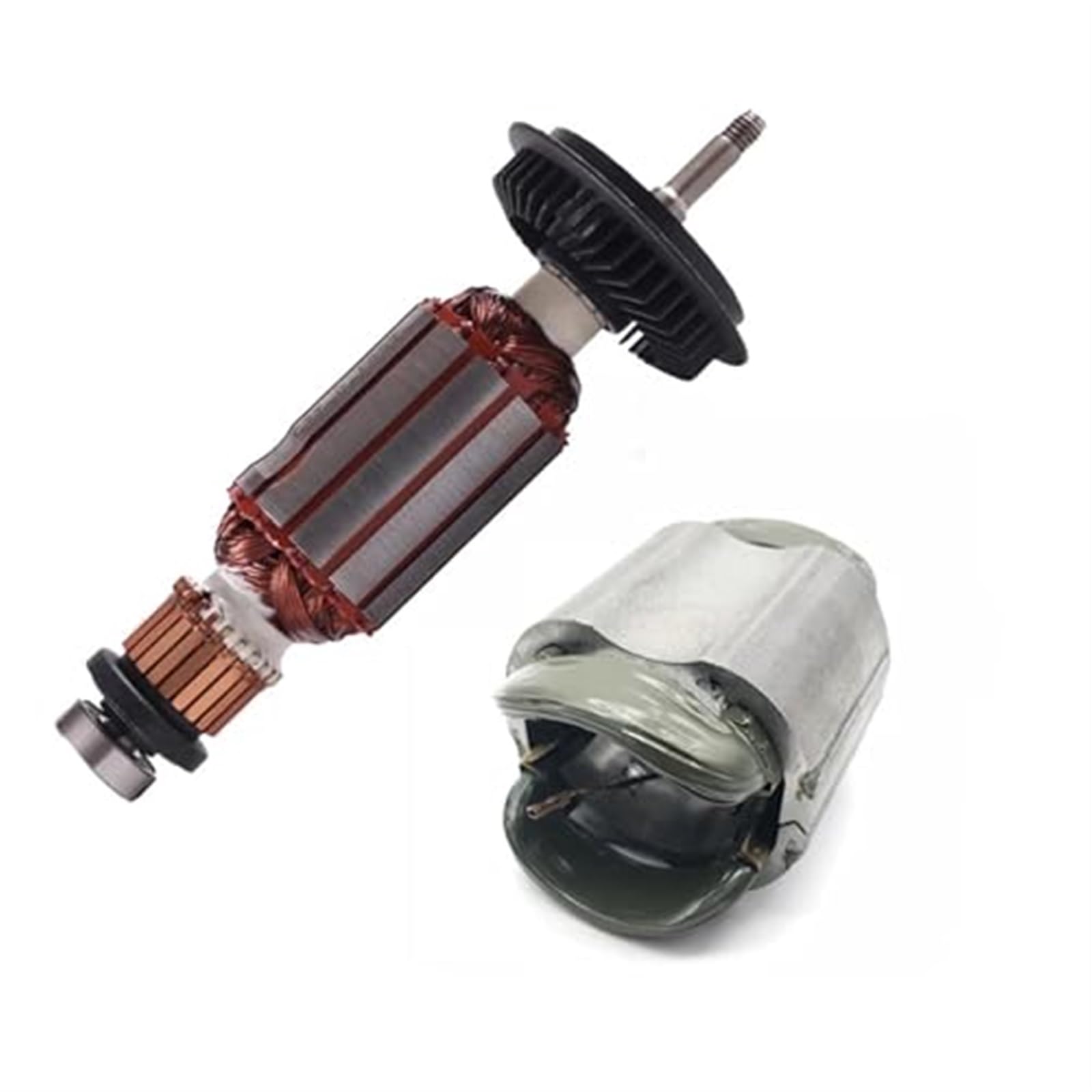 AC220-240V stojan kotwicy wirnika, dla Bosch, GWS850C GWS8-100 GWS8-125C GWS8-100CE GWS8-125 części zamienne do szlifierki kątowej Wirnik silnika elektrycznego(BLACK Rotor)
