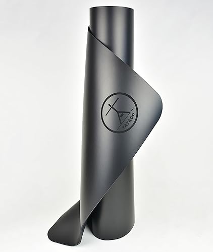 Miniatura 9 de Tatago Esterilla de yoga caliente antideslizante de goma natural de grado profesional, tapete de Pliates, tapete de estiramiento o esterillas de