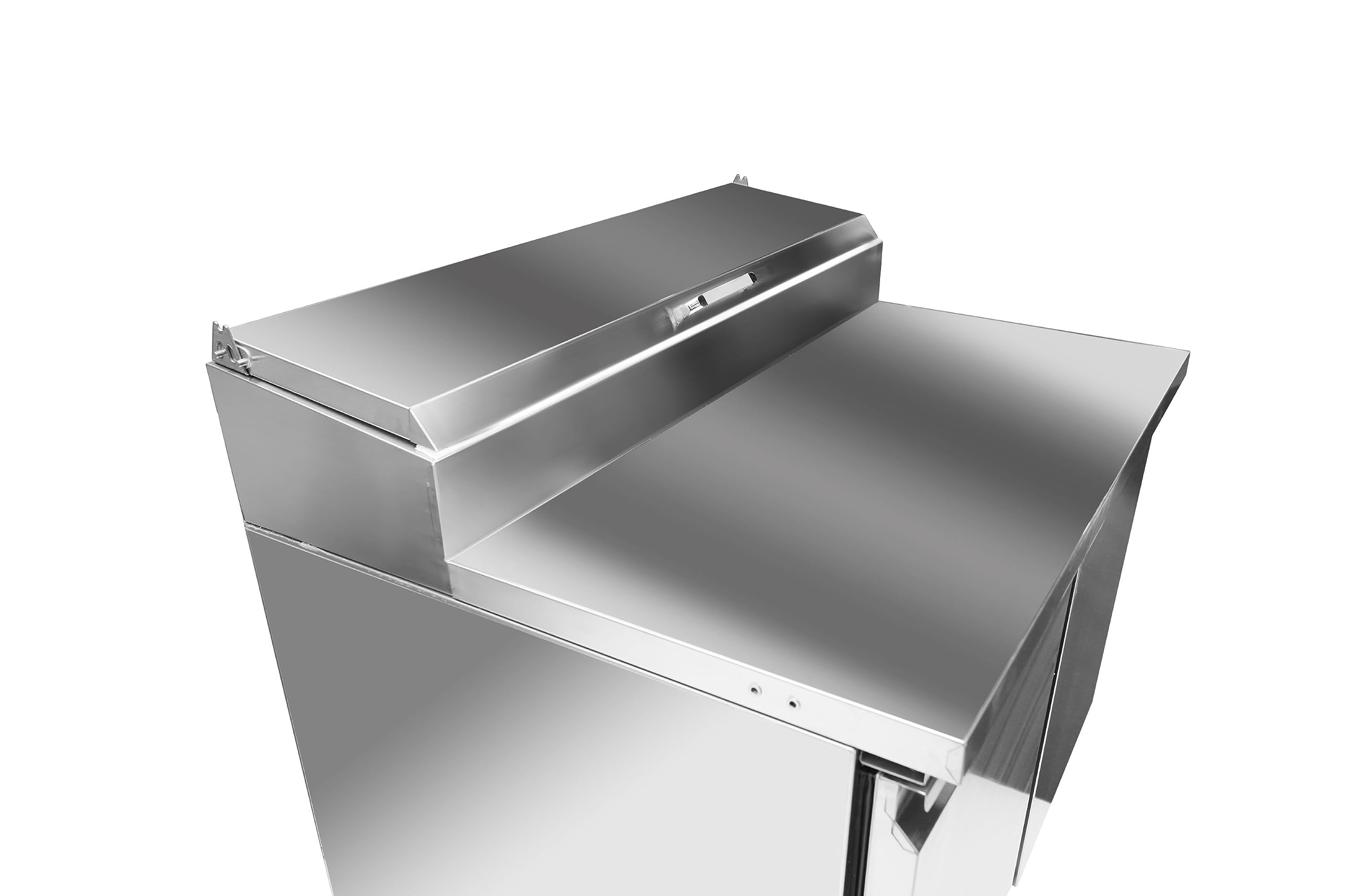 METRO Professional Mesa Refrigerada para Ensaladas GSD3600, Mesa frigorífica de Acero Inoxidable Profesional, Preparación de Ensaladas, 90 x 70 x 104 cm, Plata, 261 L