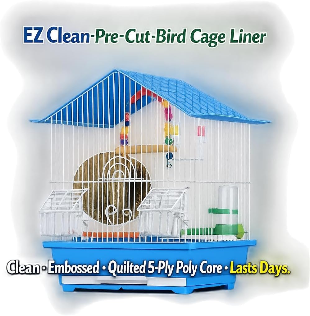 Value Poly Coated Bird Cage Liner Sheets, White, Cut to Order, Poly Coated 40lb Leak Resistant Poly Coating up to 18x18 with Buyer Confirmation