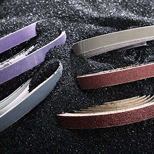 Sadnyy 36 Pcs 1/2 X 12 Inches Replacement Sharpening Belt Compatible With Worksharp Knife Sharpening Belts Sharpeners Belts For Sharp Knife Tool Sharpener Assorted 80/120/240/400/1000/2500 Grits #TOP6