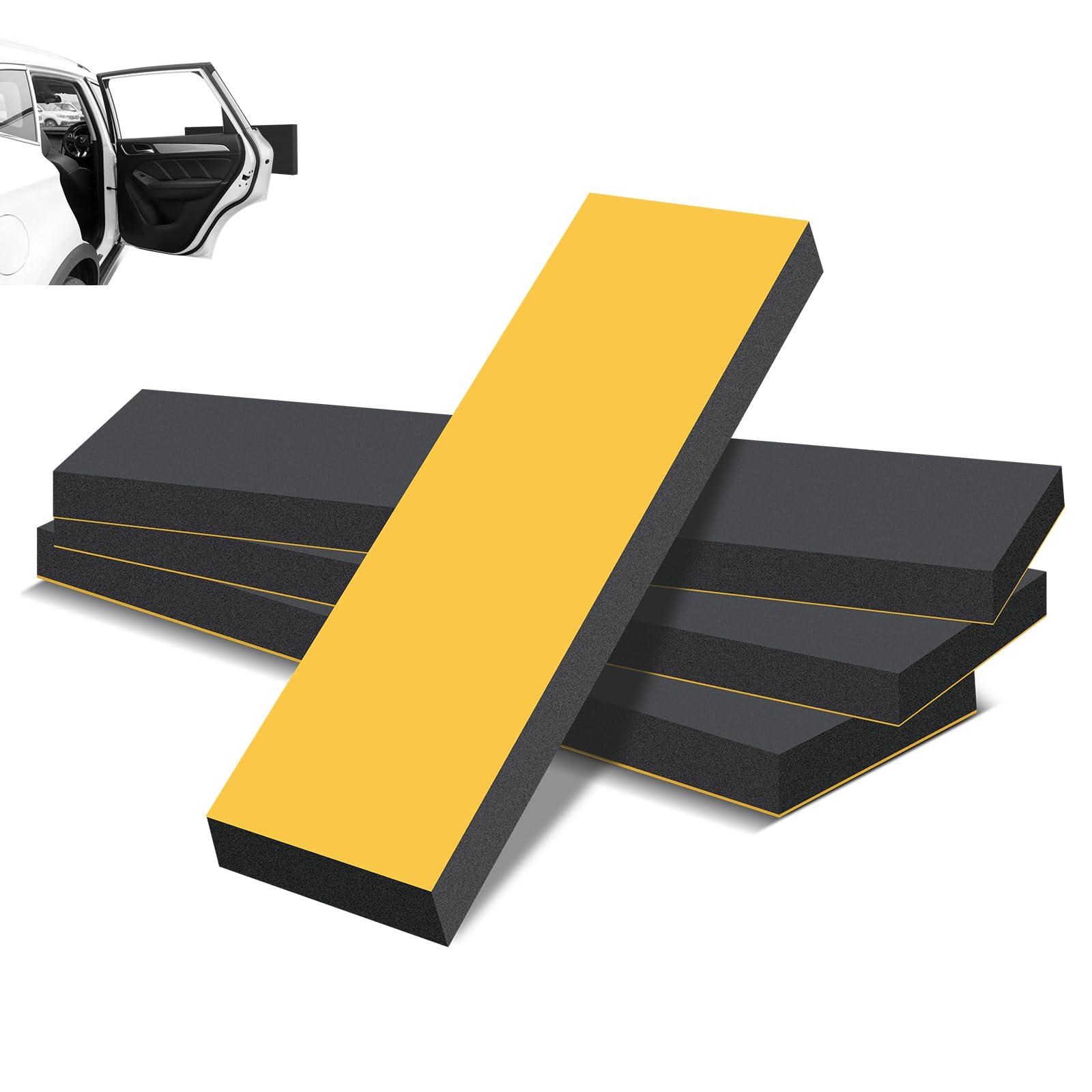 Cozary 4 Pieces Garage Wall Bumper Protector 30cmx10cmx2cm, Foam Stickers and Shock Absorbers Protector for Wall Corner Guards for Garage, Hotel Parking