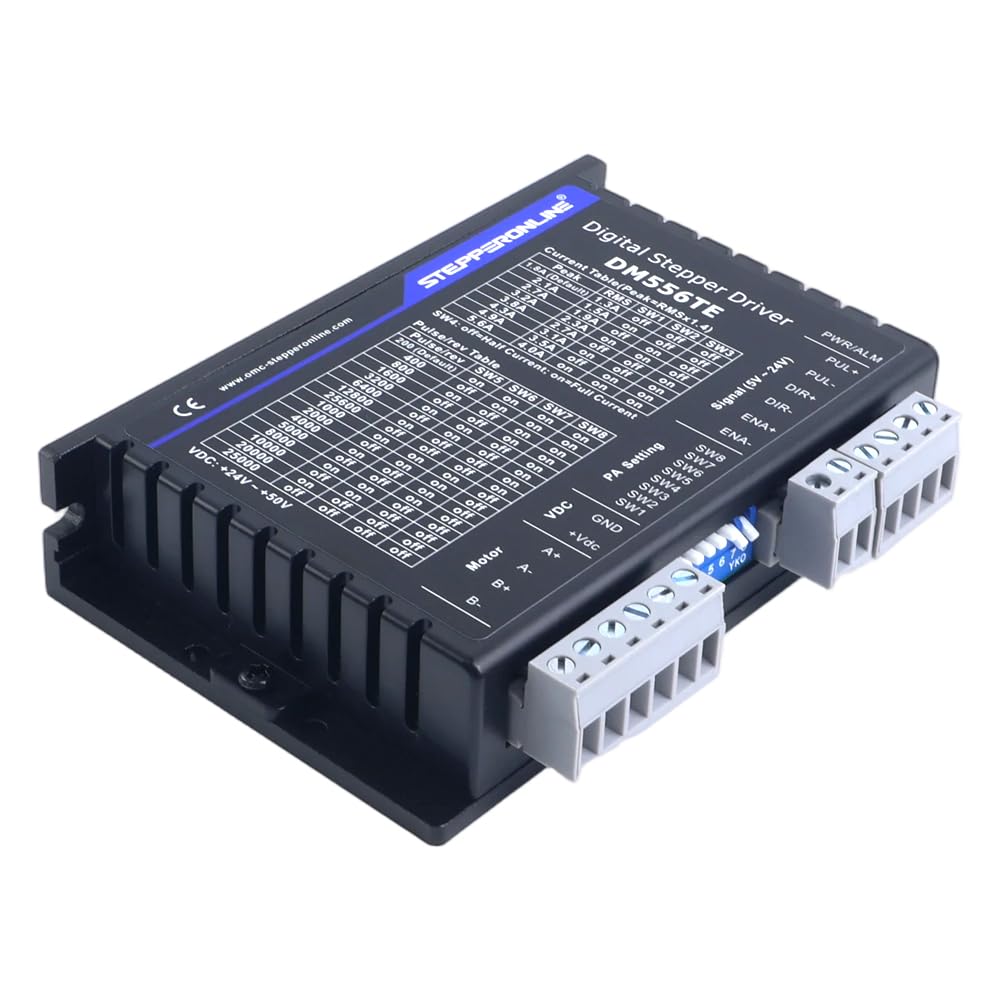 STEPPERONLINE Controlador paso a paso digital serie TE 1,8-5,6A 24-50VDC para motor Nema 23, 24