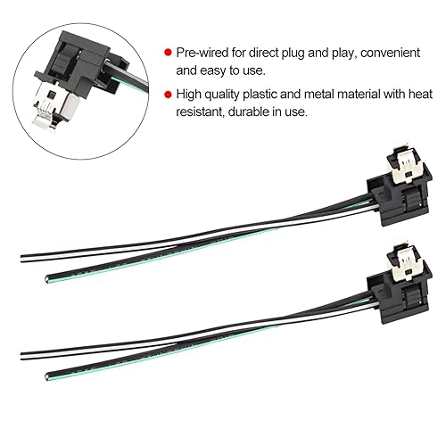 Miniatura 7 de Arnés de cableado de faros delanteros H1, arnés de enchufe de bombilla antiniebla de 12 V-24 V, adaptador de conector de cableado de lámpara para