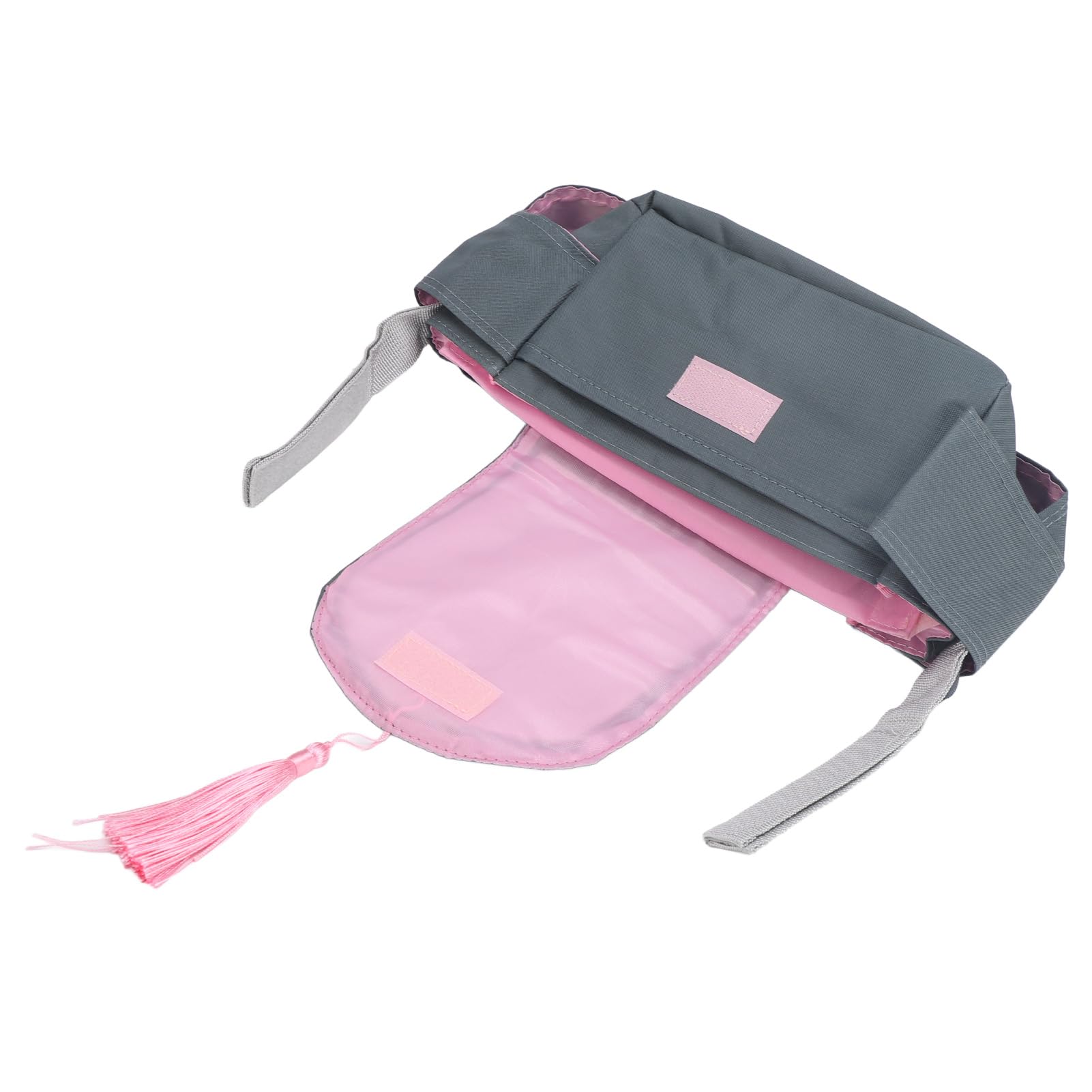 Xolsurg Infant Stroller Bag Large Capacity Practical Design Multiple Compartments Pink Fringe Stroller Accessories Pack