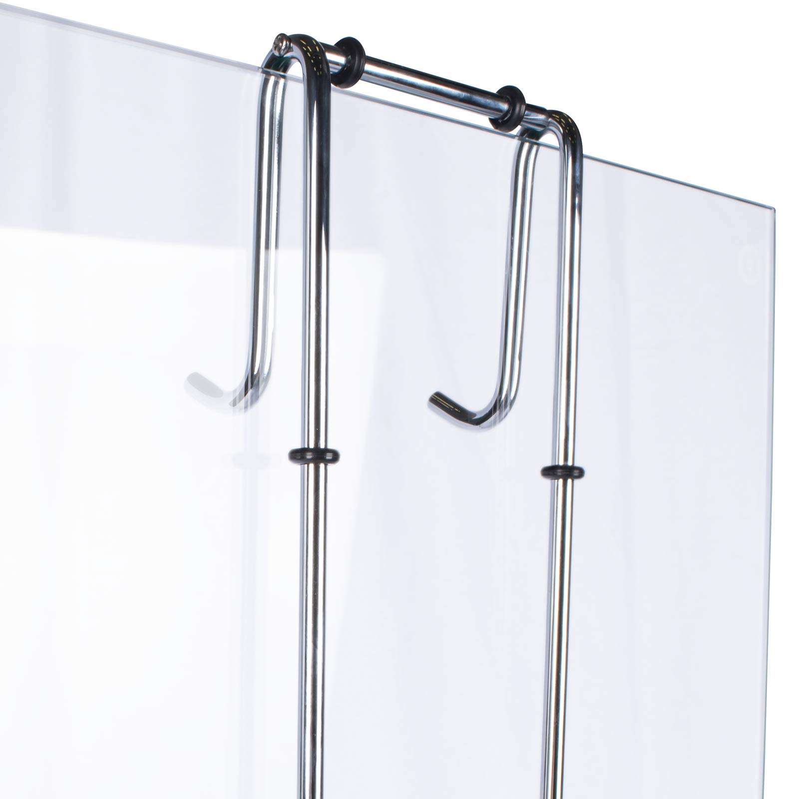 Schulte Duschablage zum Hängen, 2 Etagen, 67 cm, verchromt | Hängeregal aus Edelstahl zur Aufbewahrung von Duschutensilien mit integriertem Halter für einen Duschwischer.