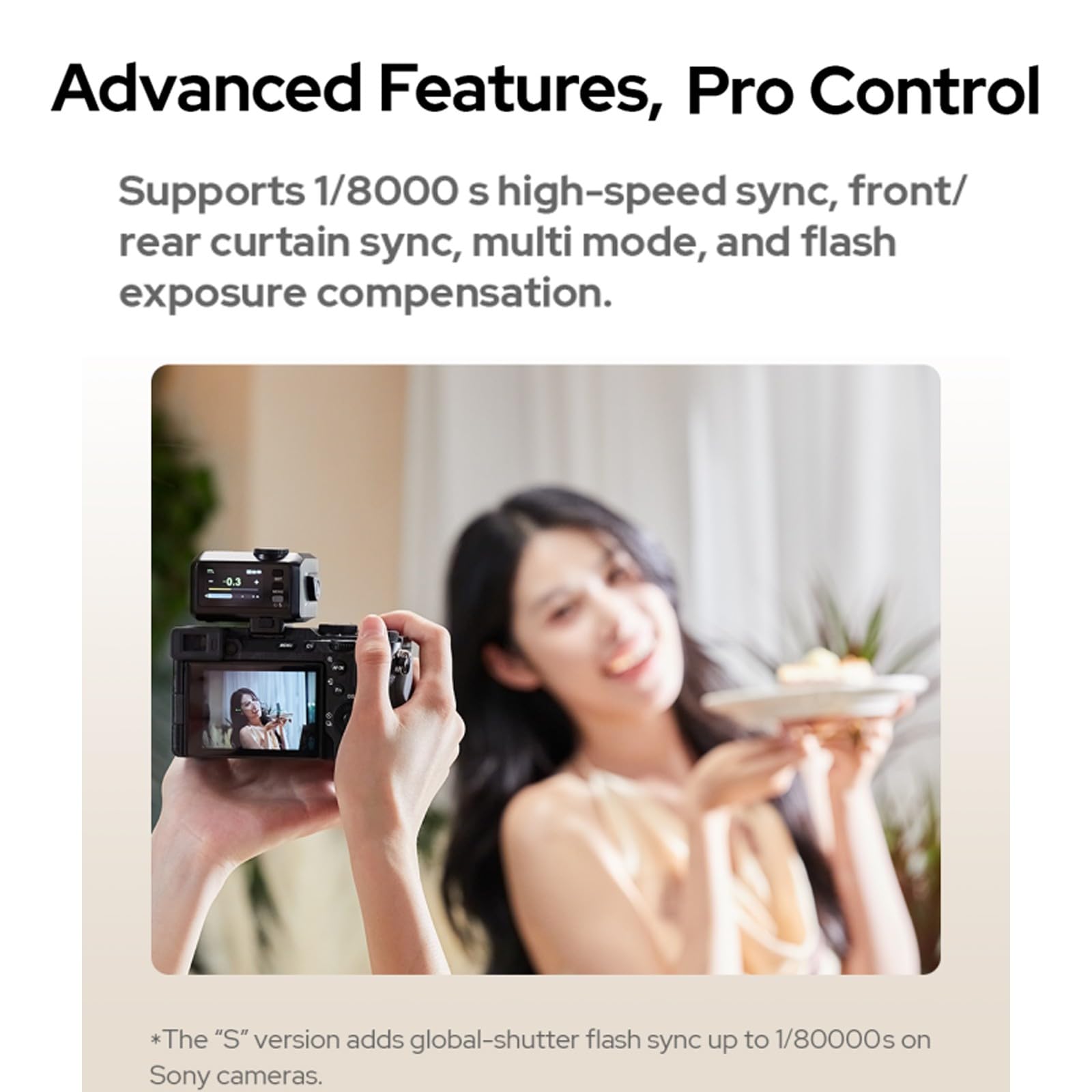 Godox iT30Pro C Flash TTL iT30Pro-C para cámara Canon, GN15, Tiempo de Recarga de 1,5 s, HSS 1/8000, batería de Litio integrada, Flash con Pantalla táctil a Todo Color de 2,8″ (Negro)