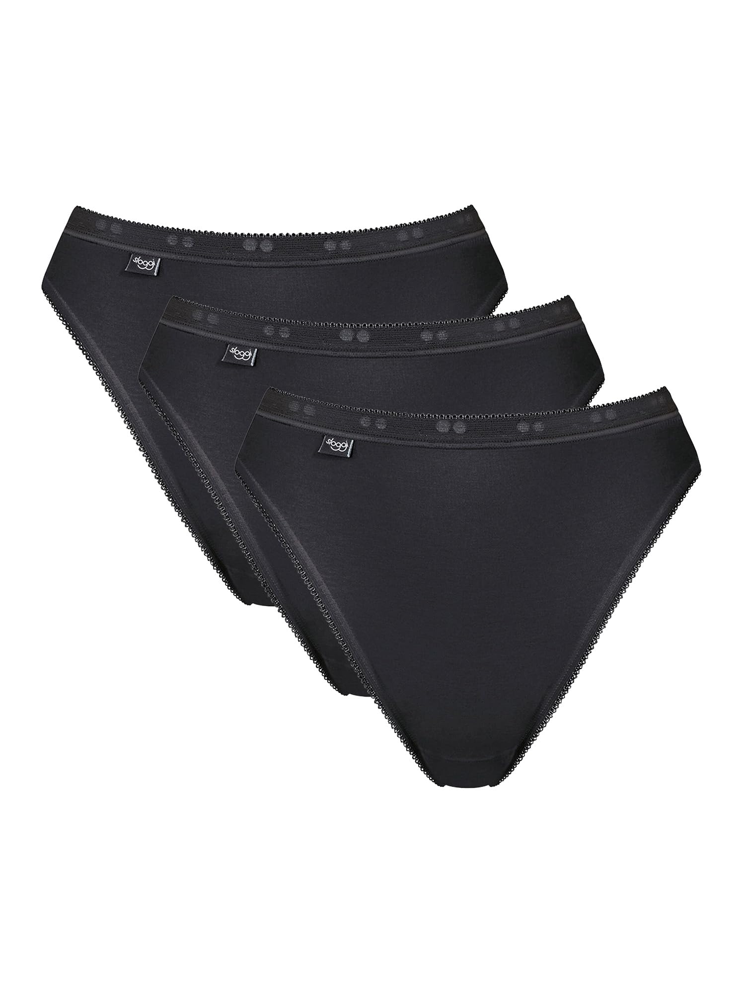 Sloggi Women's Basic+ Tai 3 Pack Brief, Black, 18 (Pack of 3)