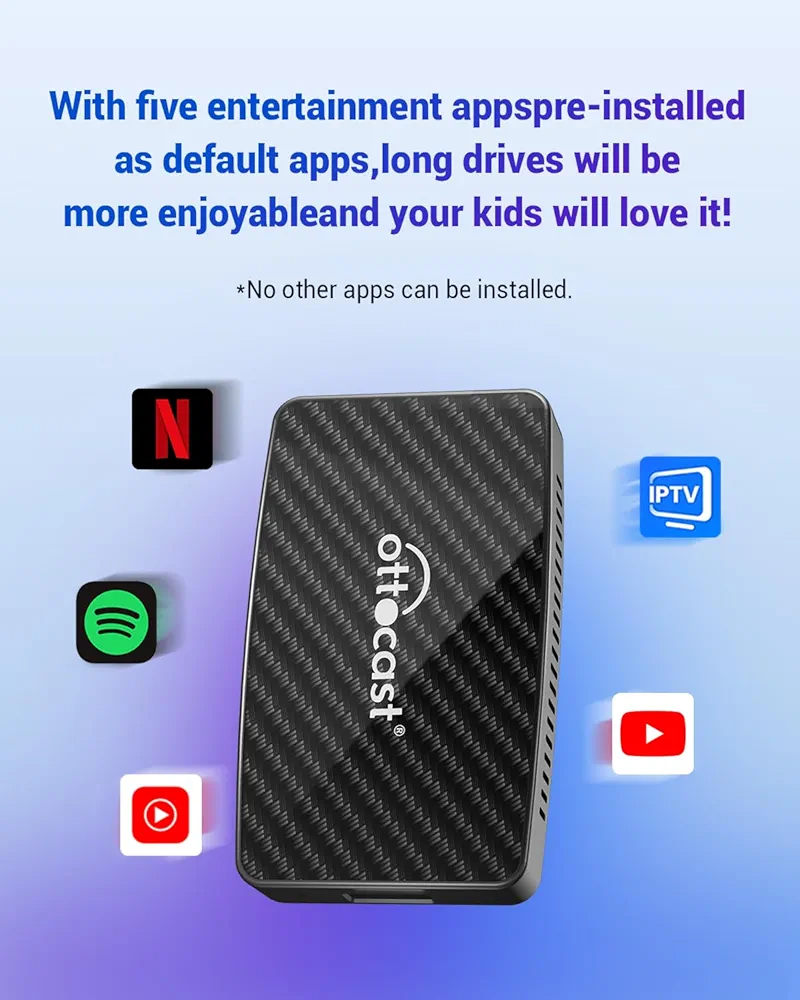ポータブルプレーヤー Ottocast Play2Video Pro Play2Video Wireless CarPlay/ Android Auto All-in-one Adapter