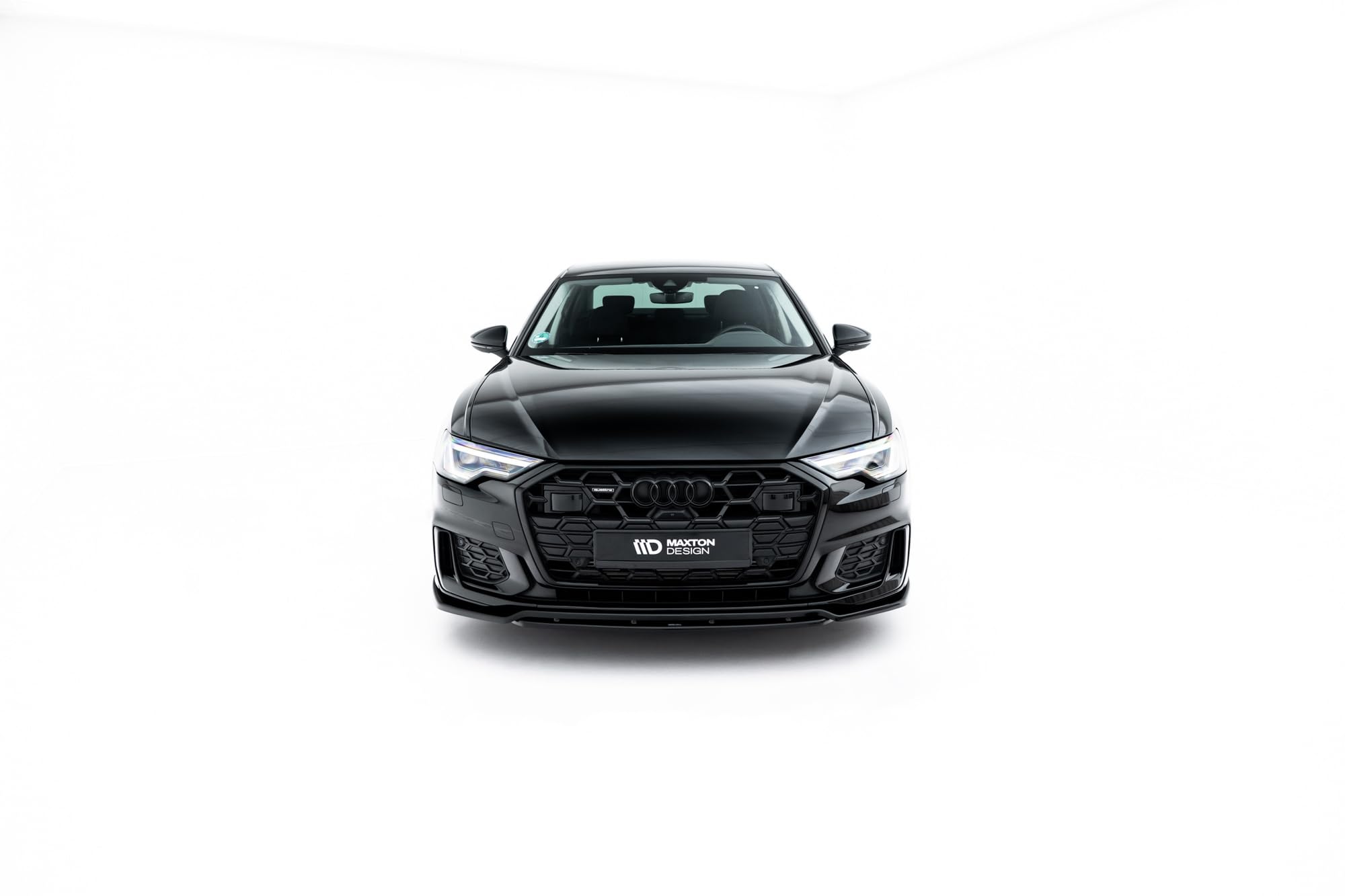 Maxton Design Frontlippe V.3 für Audi S6 / A6 S-Line C8 Limousine/Avant 2018-2026 Hochglanz schwarz