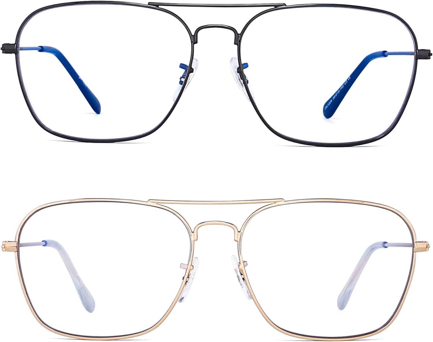 JM Aviator Blue Light Blocking Computer Glasses, Square Eye Protect Video Eyeglasses Anti Glare Men Women - Image 3