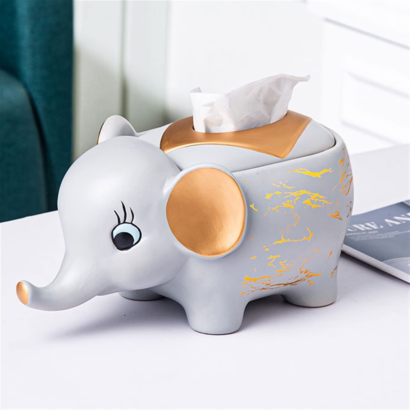 Portafazzoletti Multifunzionale Coperchio della scatola del tessuto Cinese dipinto a mano Soggiorno Scatola porta fazzoletti desktop da ufficio Camera da letto Porta fazzoletti da tavolo in ceramica O