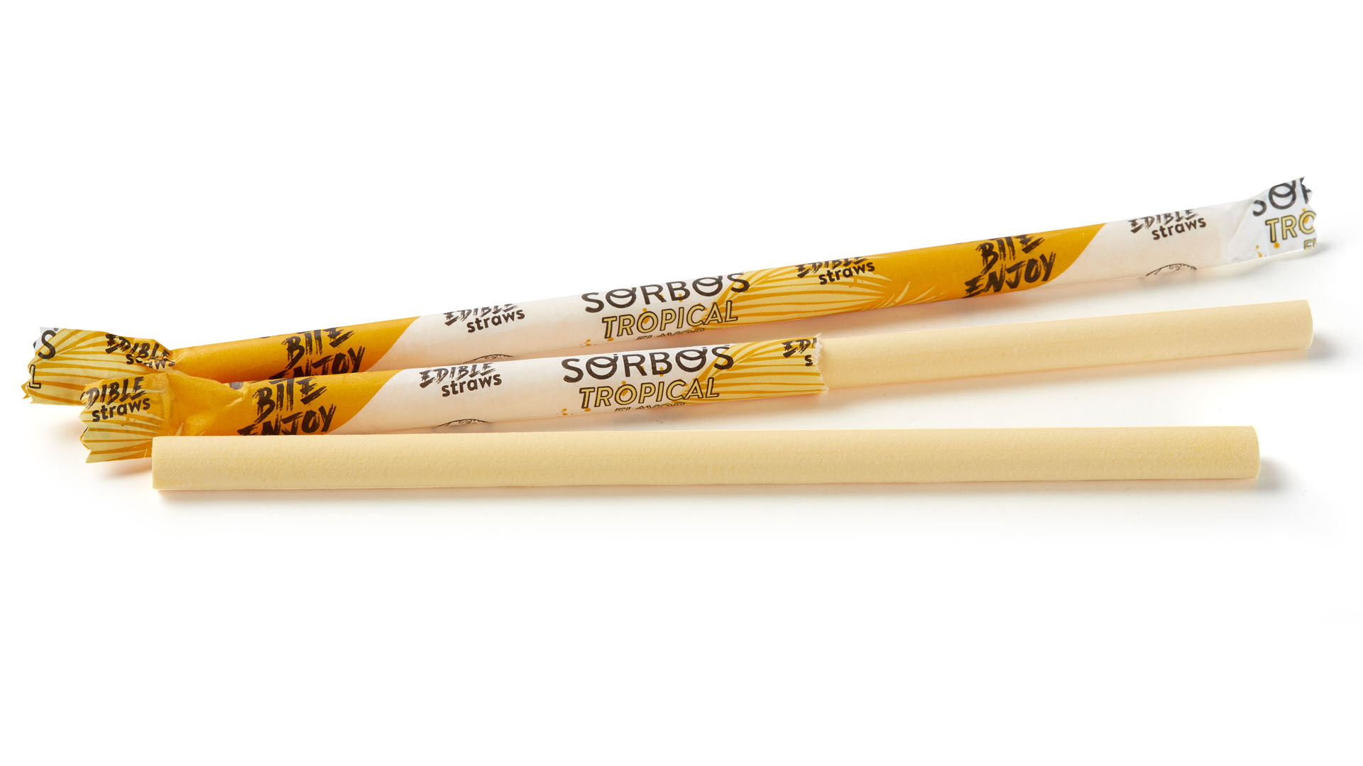 Pitillos comestibles sabor tropical 7.4 pulg 200 pzas miniatura 7