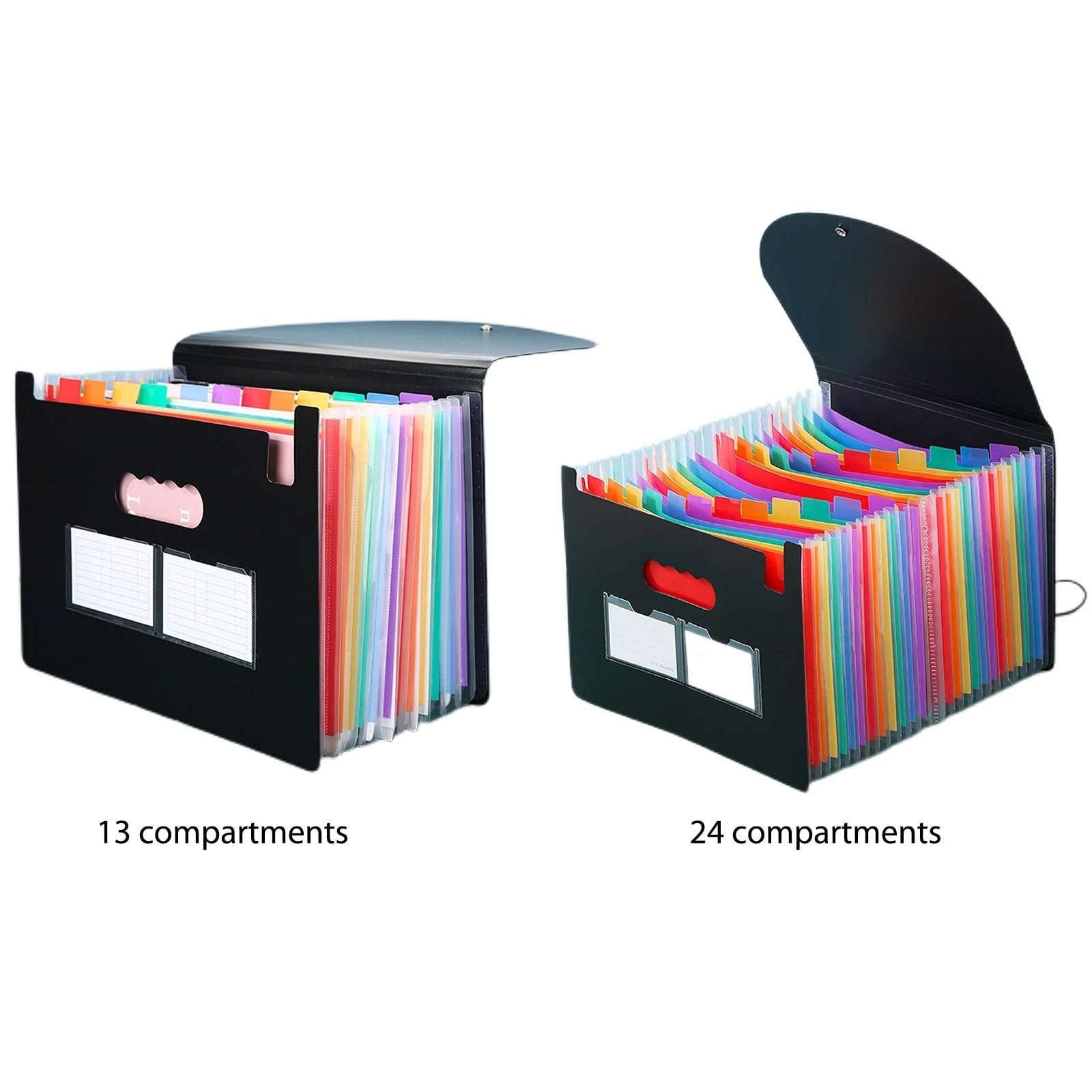 Carpeta de Archivos expansible, Carpeta de acordeón A4 con 13/25 Bolsillos, expandible, Organizador de Recibos y facturas mensuales.(25 Pockets)