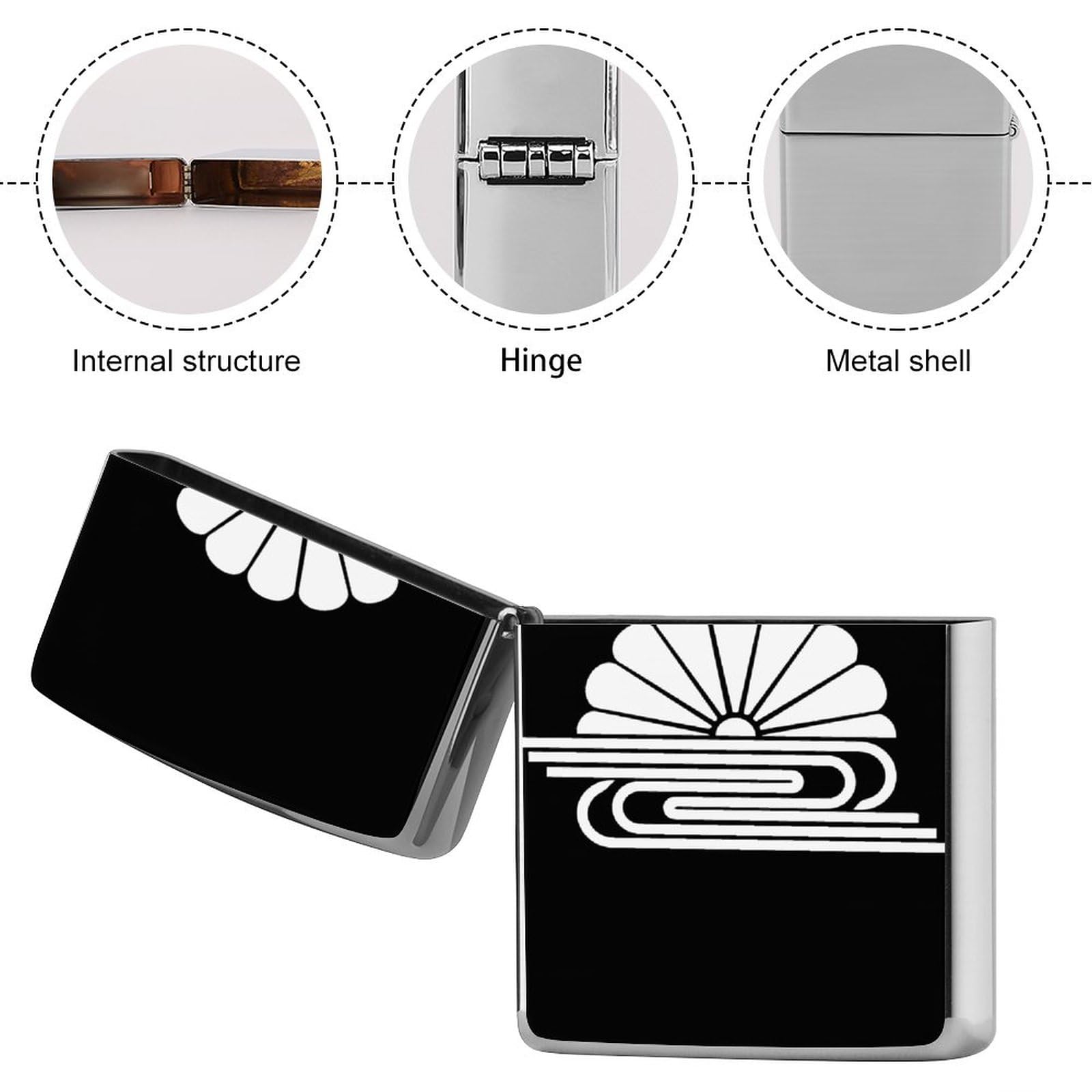 Amazon.co.jp: ライターケース 菊水紋 きくかもんしょう のれん メンズ  