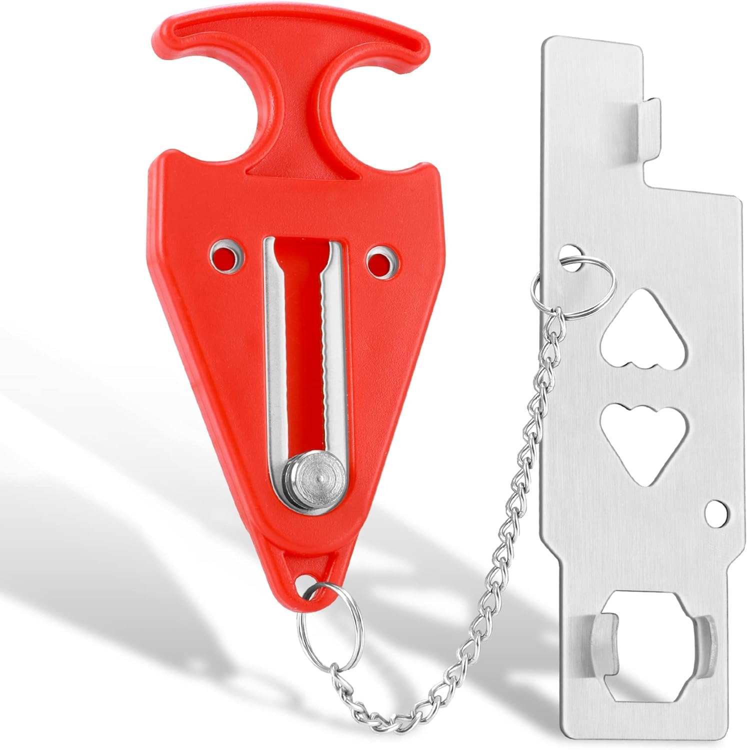 DIY Crafts 1 Pcs, Upgrade Portable Door Lock Home Security Door Locks Travel Lockdown Locks for Additional Safety and Privacy Perfect for Traveling Hotel Home Apartment College Pcs- (STYLE 1)