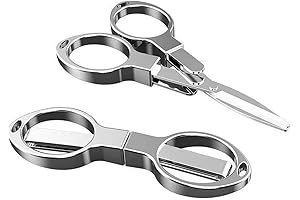 Folding Scissors for Travel: Safe and Portable Stainless Steel Mini Scissors