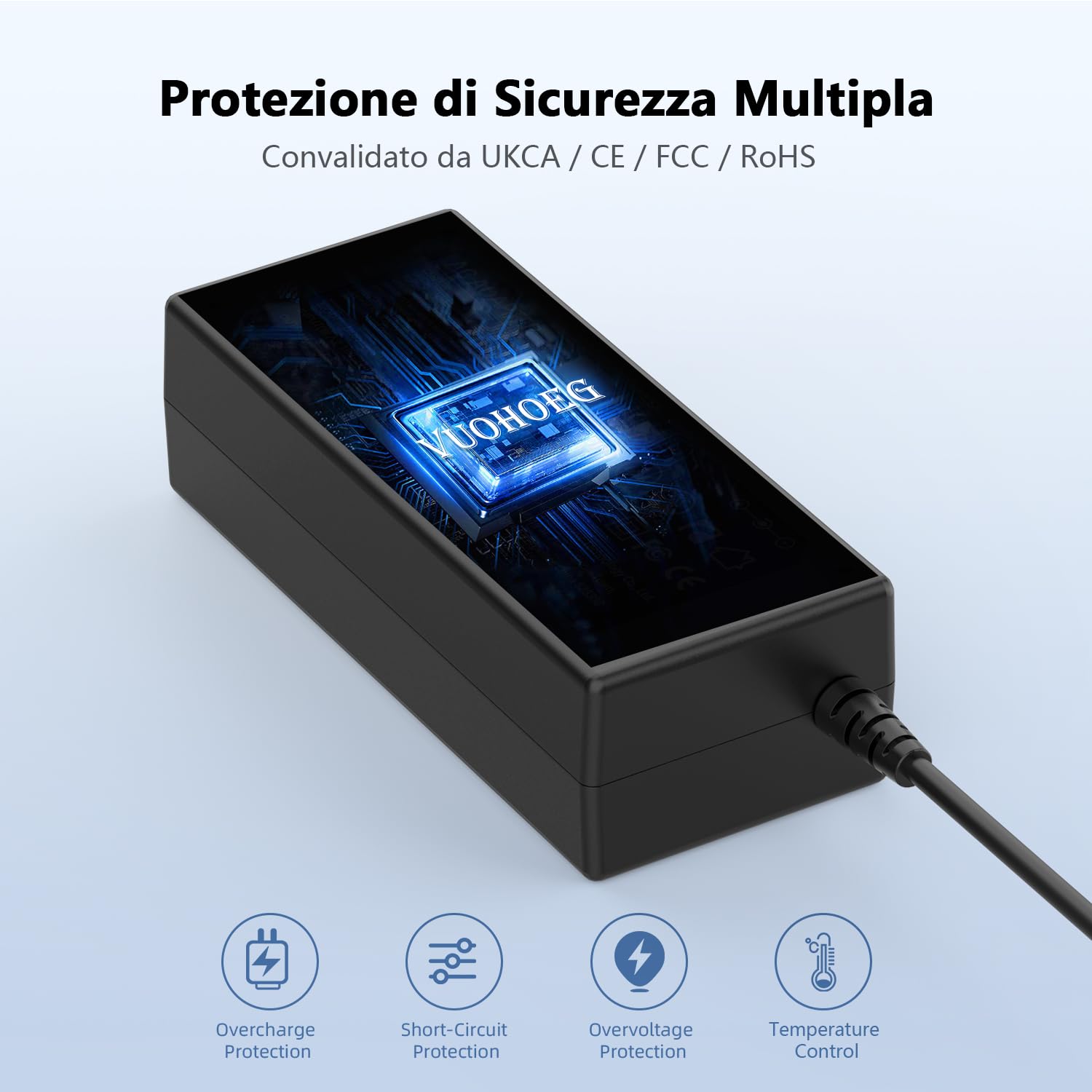 Caricatore PC 90W Alimentatore Compatibile con HP Pavilion DV6 DV7 DV4 G6 G7 Compaq 6730b 6530b 6560b EliteBook 840 850 G1 G2 Probook G1 G2 Caricabatterie Adattatore 7.4 X 5.0mm