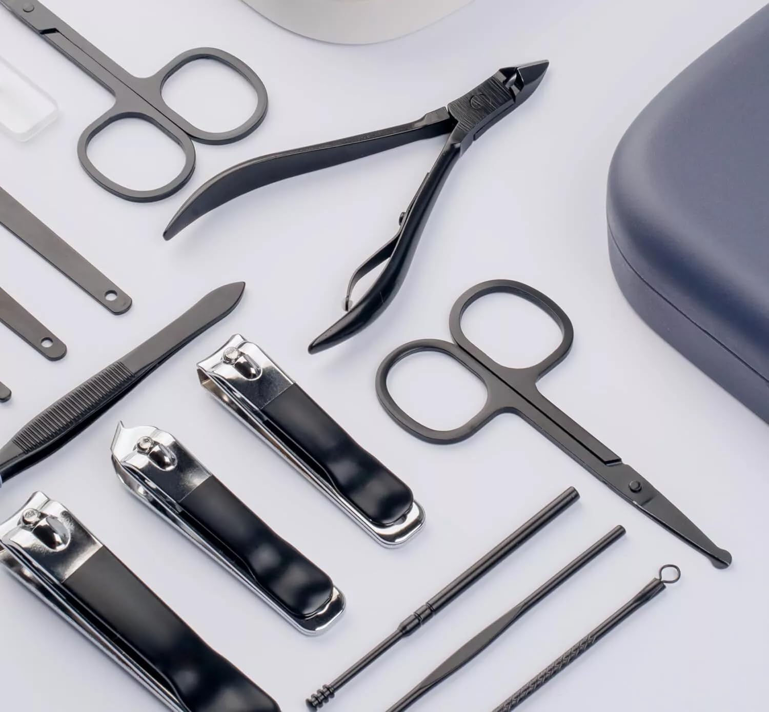 CAZURA 18 Piece Manicure Set, Professional Stainless Steel Nail Care Tools, Portable Professional Grooming Kit - Image 3