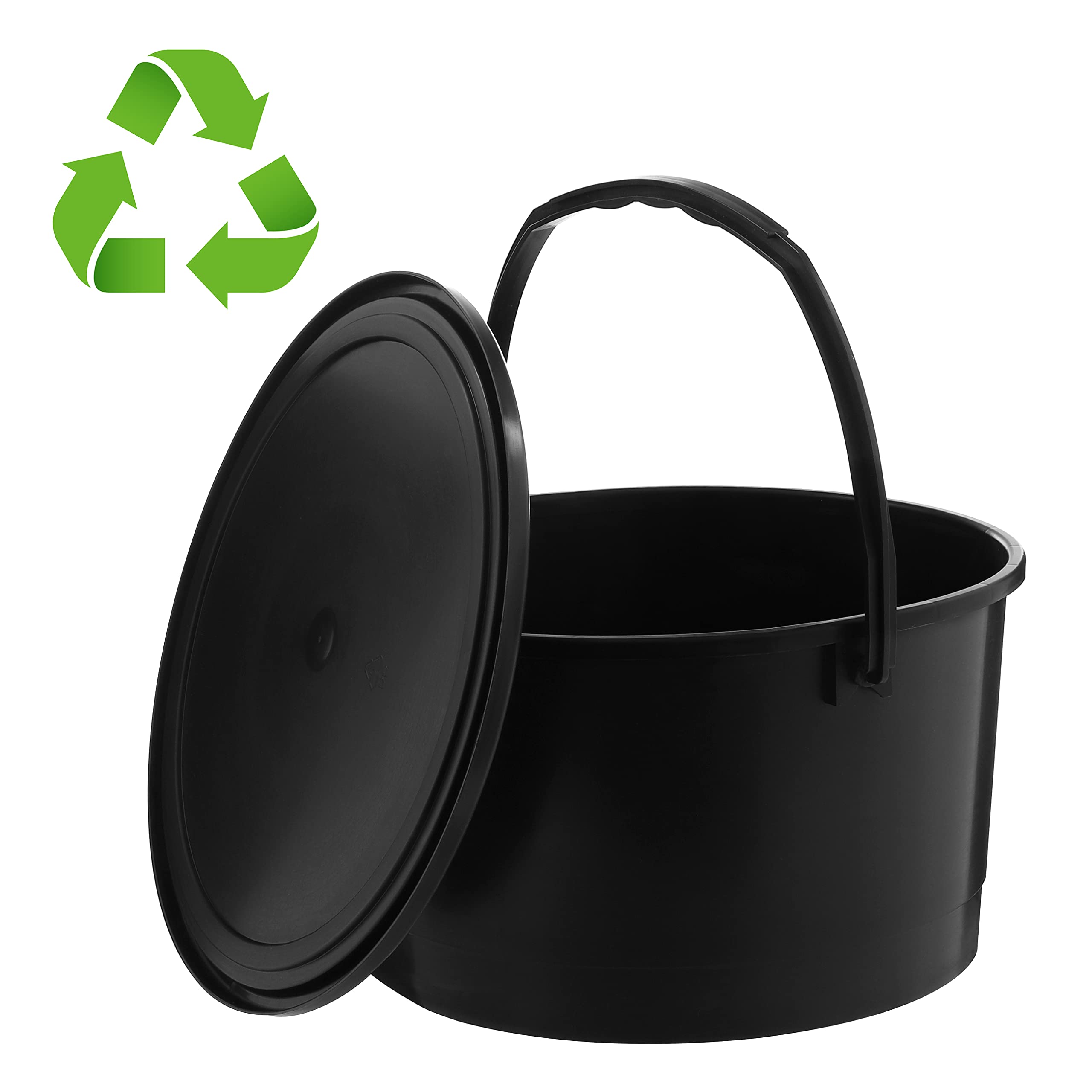 Seau De Construction MIG 5L Avec Couvercle - Plastique Empilable, Hermétique, Polyvalent - Pour Maison Et Travaux