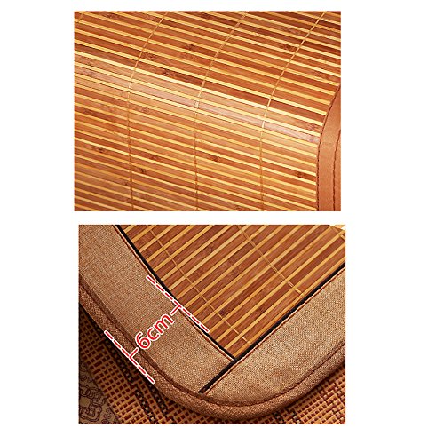 Summer Sleeping Mat, 3-Piece Bamboo Mat King Mat Double-Sided Folding Air Conditioning Mat Queen-A 90X190Cm(35X75Inch) #TOP4