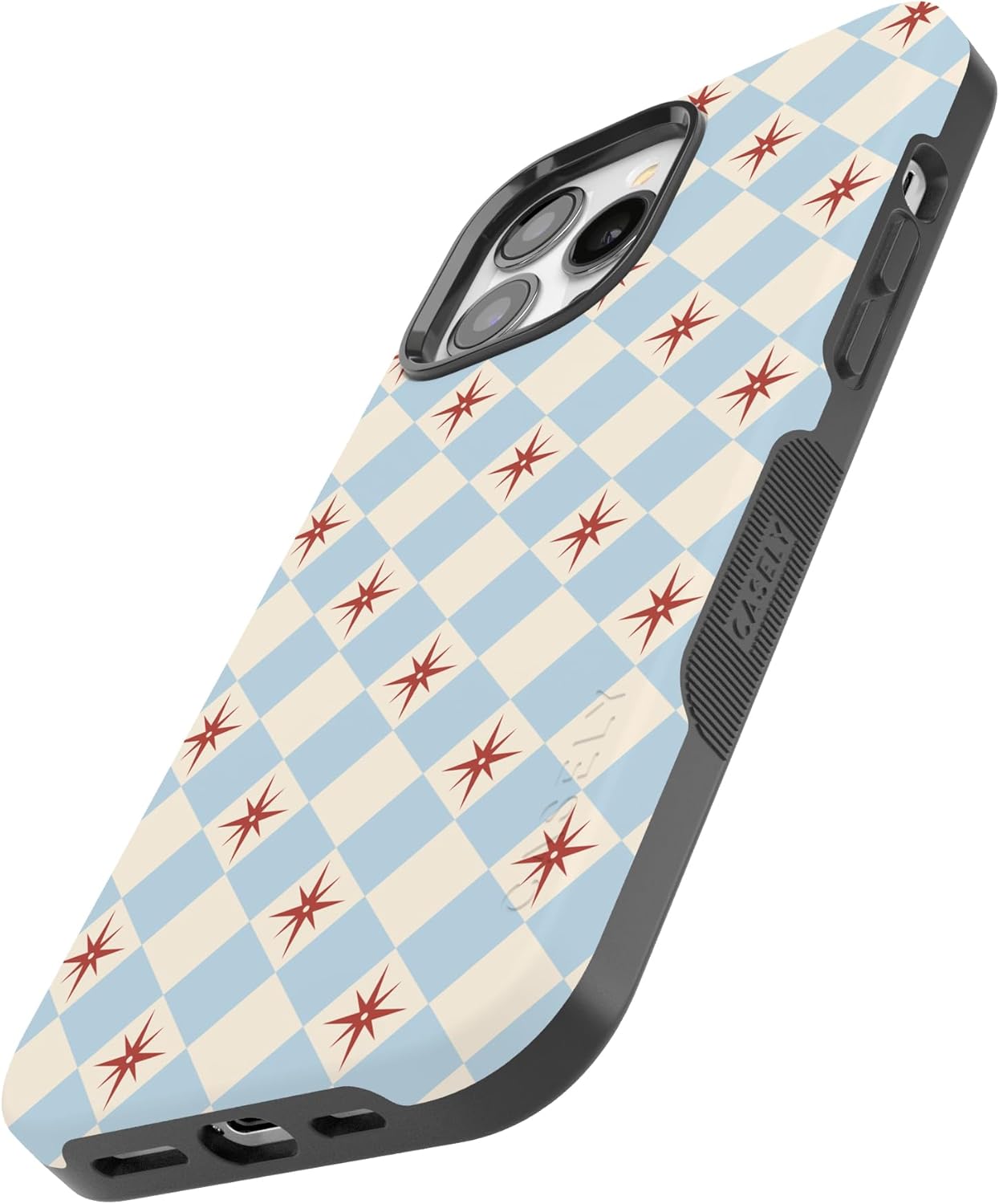 Casely iPhone 13 Pro Case | Chelsea Checker | Starlight Tiles | Bold Protective Design | Compatible with MagSafe