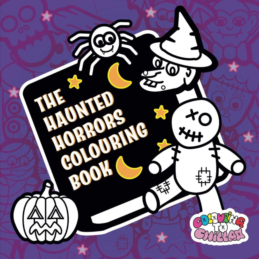 The Haunted Horrors Colouring Book for Kids and Adults: A Cute and creepy Halloween themed colouring book with bold lines and simple illustrations. ... Creepy House, Monsters, Zombie and more.