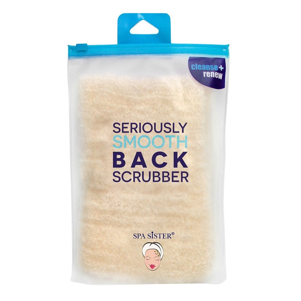 Bath Accessories Seriously Smooth Back Scrubber, Beige