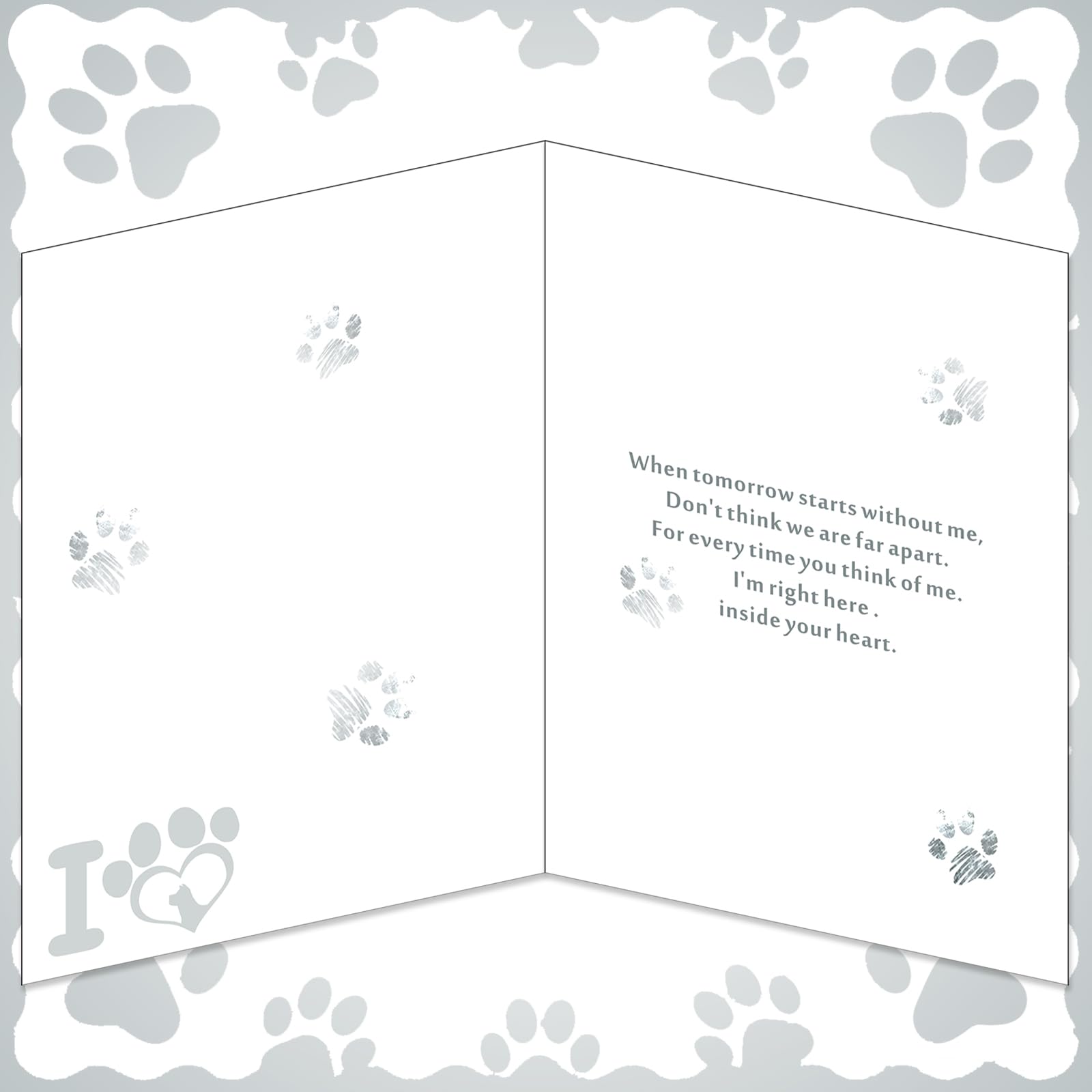 ZHUNYSU Pietre commemorative per cani e gatti, pietra lapide personalizzata per cane, gatto tomba, impronte di zampe, regalo per la perdita di animali domestici (impronte di zampe + foto commemorativa