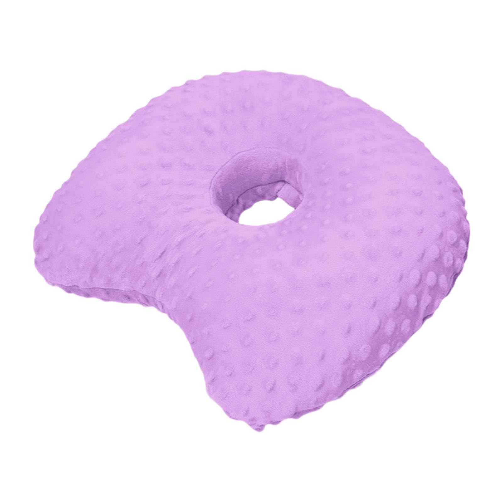 EBzvblxm Piercing Pillow Earring, Ear Pierc. Pillow With Hole Curved Neck Support Washable For Sleep Office Multicolor