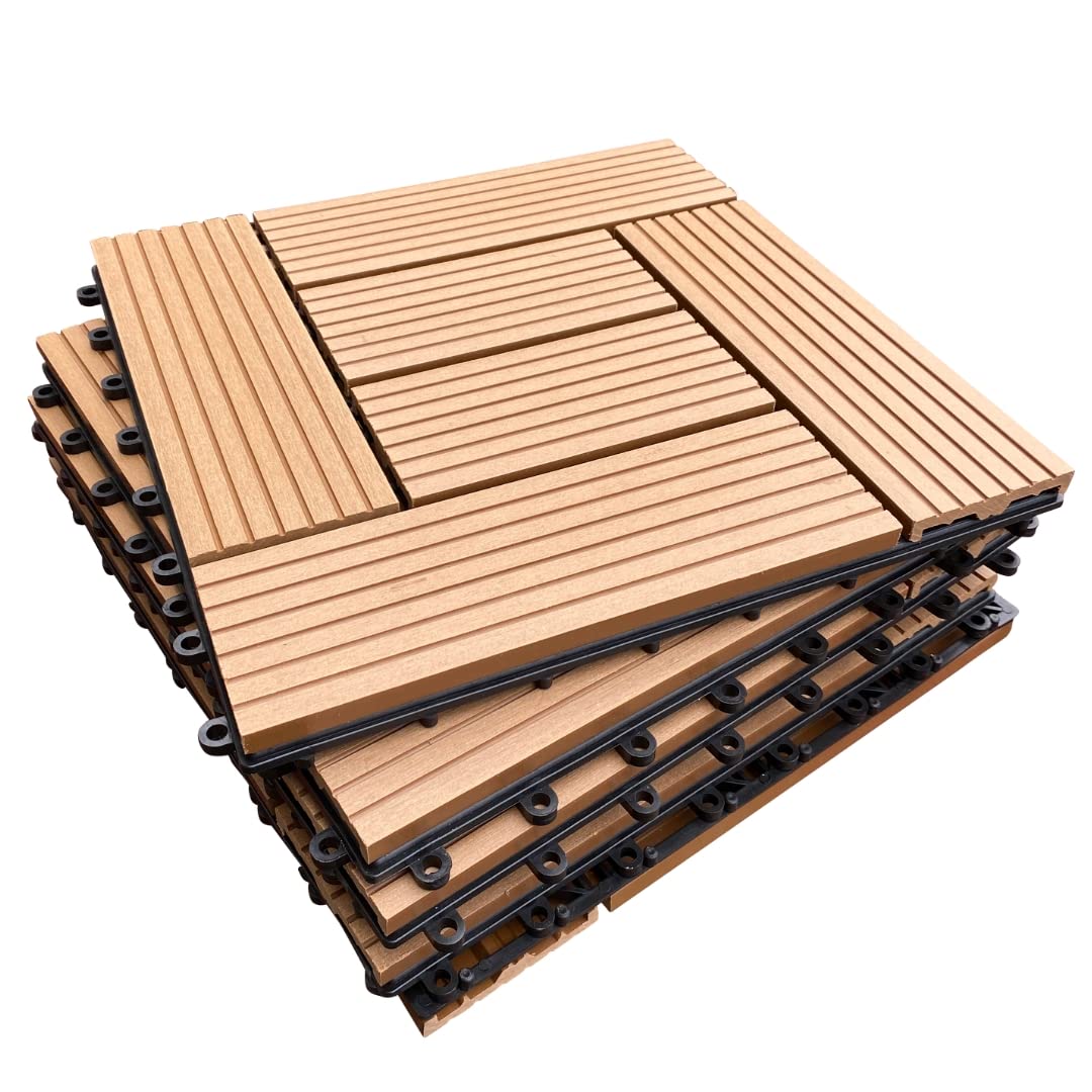 10-pack Lifetime Hardhouten Terrastegels | Dagelijkse koopjes en