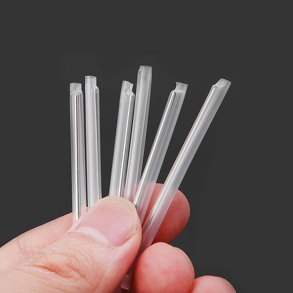 Lot de 1000 tubes thermorétractables simples de 60 mm en fibre nue spéciale connecteur de tube thermorétractable