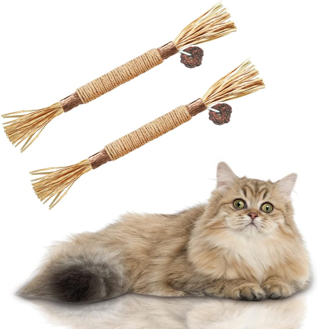 AGYM Cat Catnip Silvervine Stick 20 Packs, Cat Chew Toys