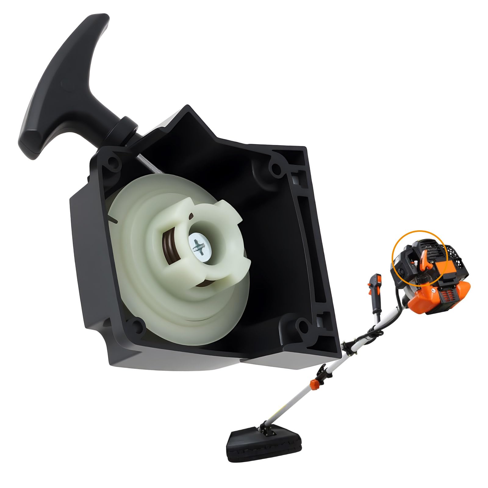 Arranque de Retroceso para Cortacésped Compatible con Fuxtec FX-MS152 FX-MS152E FX-WP152 FX-MT252