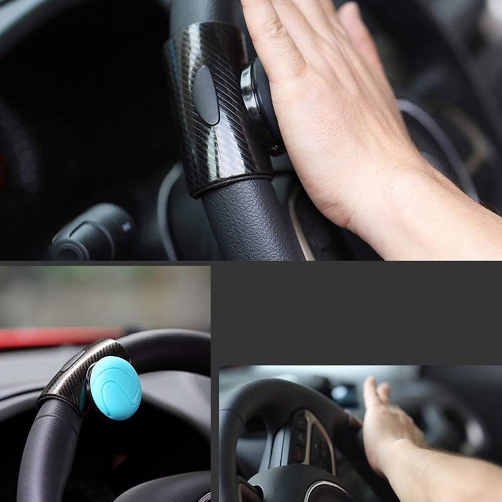 Stuurbal, stuurbal voor auto, stuurbal, autobal, rijballen van siliconen, stuurgreep, bal, booster, draaiknop, spinner (blauw Stuurbal, stuurbal voor auto, stuurbal, autobal, rijballen van siliconen, stuurgreep, bal, booster, draaiknop, spinner (blauw