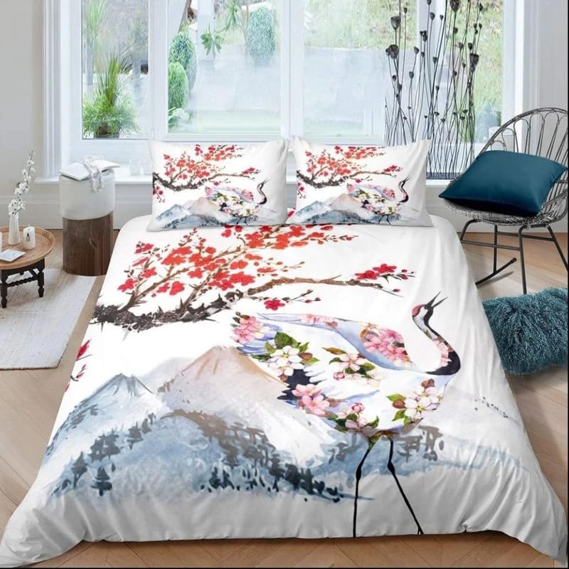Housse de couette decoration anniversaire ou cadeau de lit 220x240 blanc motif original