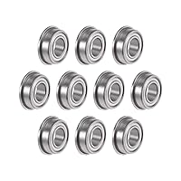 Vista 11 de Uxcell F685ZZ - Rodamientos de bolas con brida, de acero cromado con doble blindaje, ranura profunda, 5mmx11mmx5mm, 10