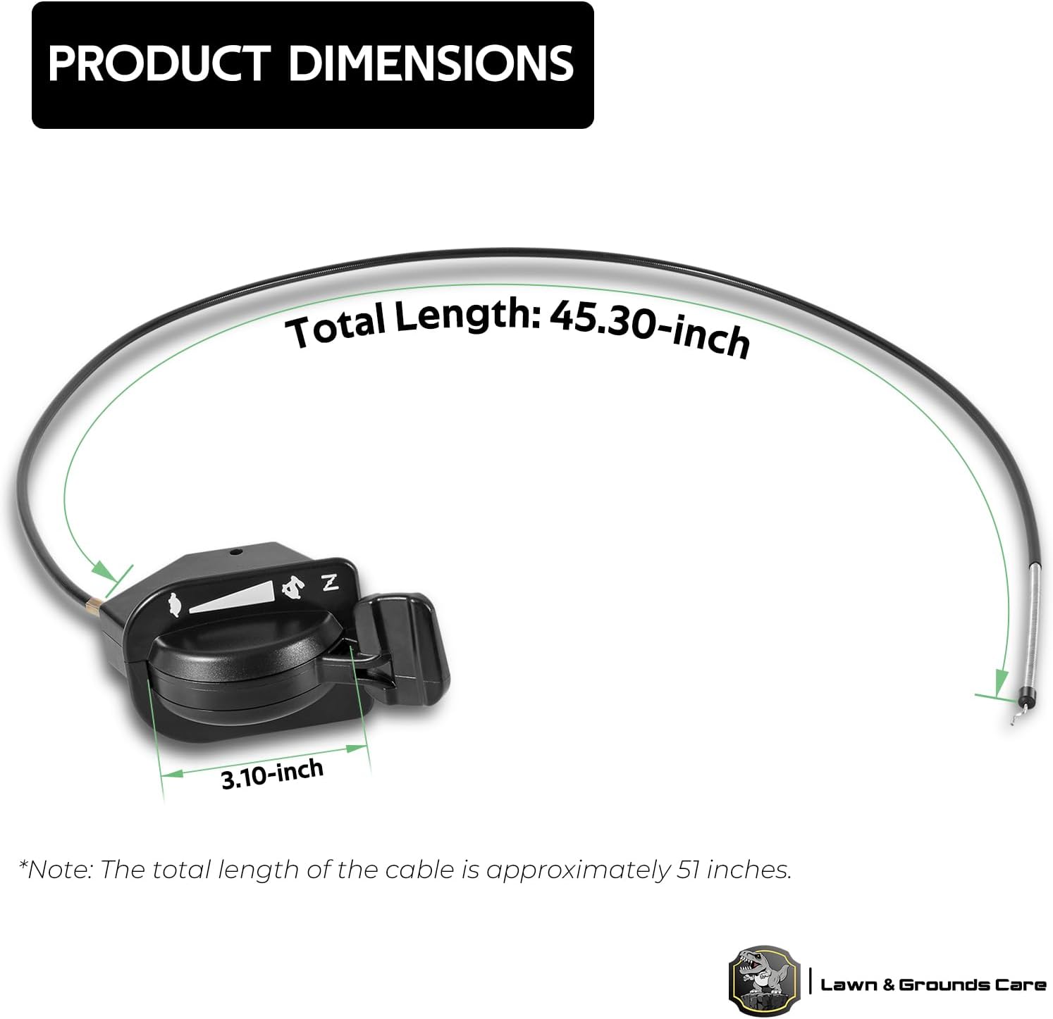 Upgraded 746P06431 Throttle/Choke Cable for Cub Cadet Craftsman and Troy-Bilt Garden Tractors, Enduro Series Throttle Assembly, Replaces #946-05098C #746-06431