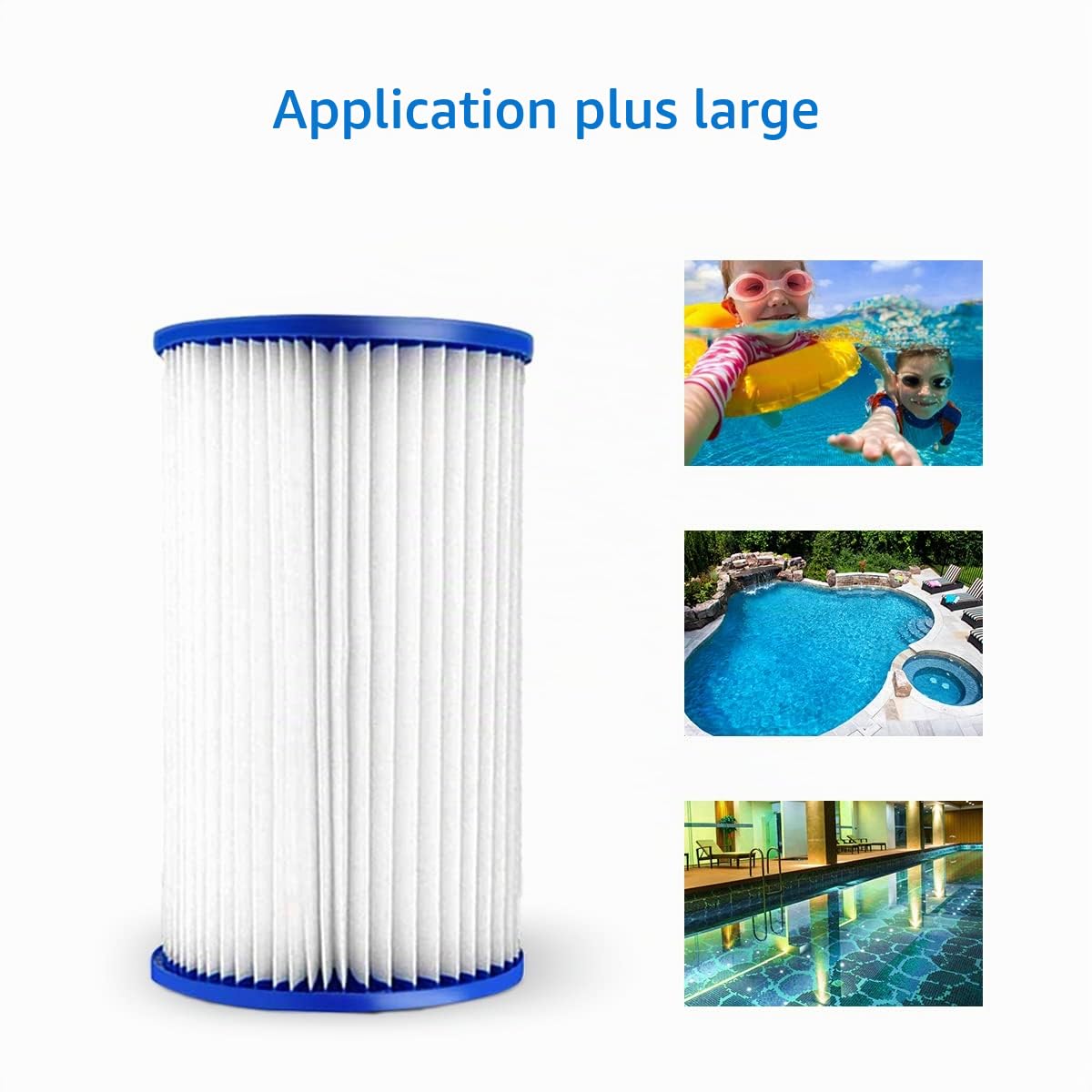 WuYan Lot de Rechange pour Intex Piscine Cartouche de Filtre Type A 29002 de (4 filtres)