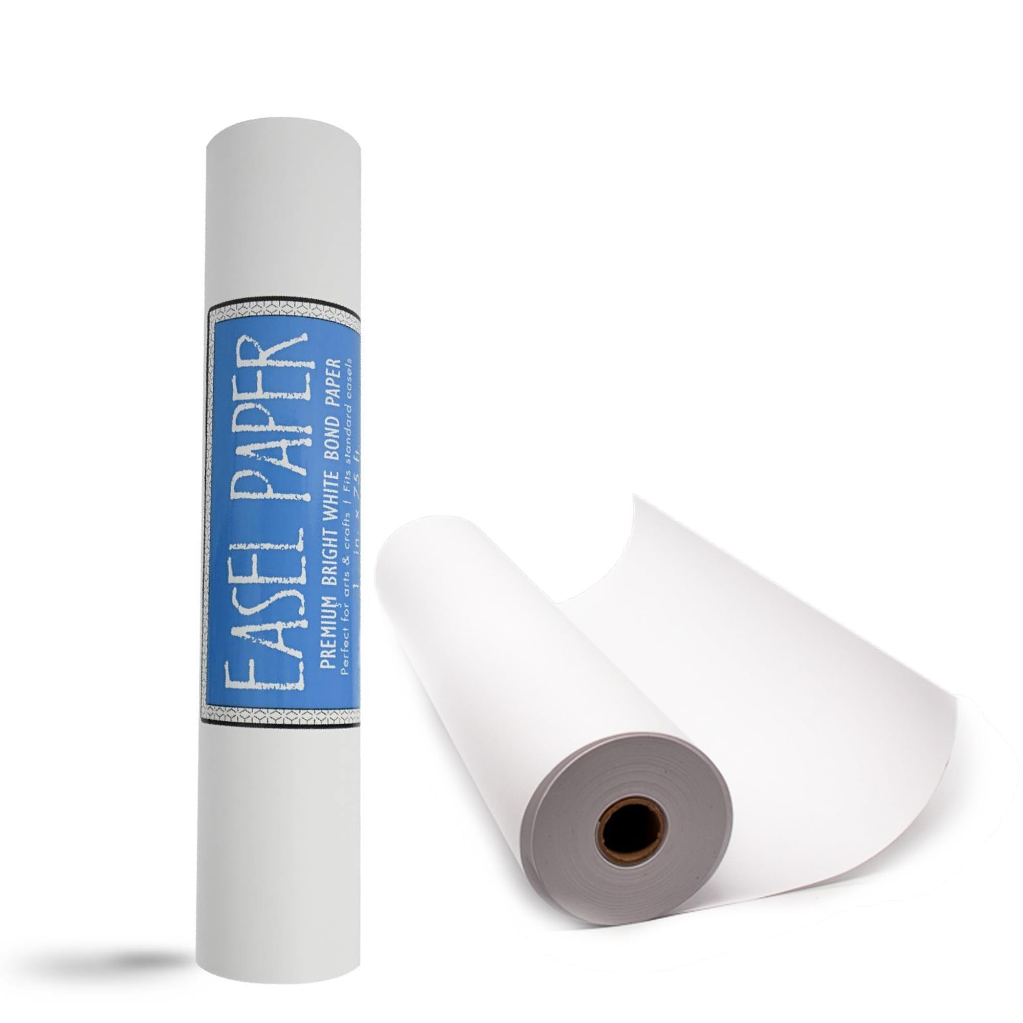 The Paper Store White Art Easel Paper Roll – 18 Inch x 175 Feet – Recyclable Bond Material for Kids Art, Crafts, Bulletin Boards – Suitable for Use with Paint and Markers