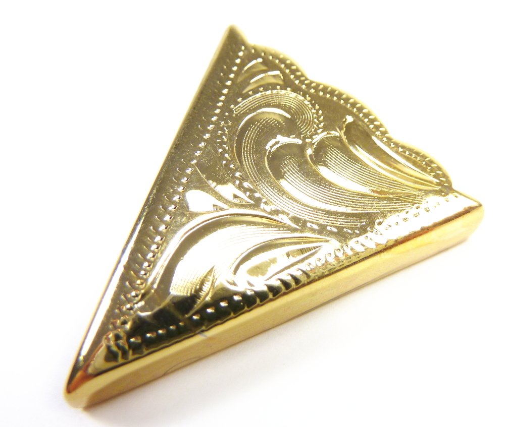 Rodeo Ready Kragenecken Gold Plated Engraved Kragenecken Kragenspitzen Collar tips Westernschmuck Westernasseccoires für Westernhemden Gold