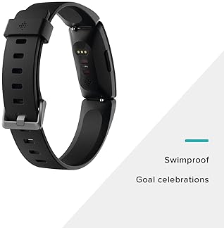 Fitbit Inspire HR Heart Rate and Fitness Tracker, One Size (S and L Bands Included), 1 Count