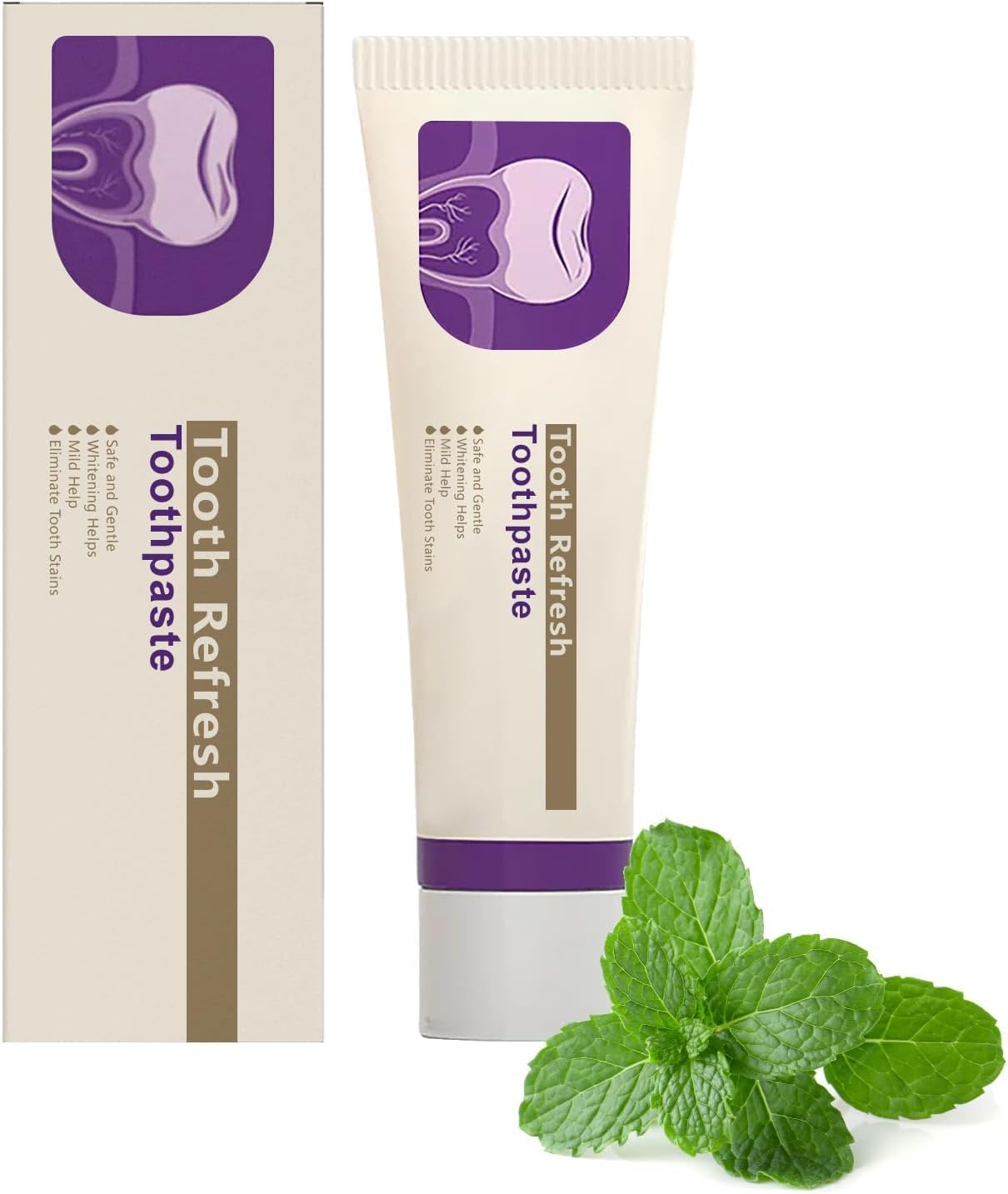 Natural Tooth Refresh Toothpaste Hydroxyapatite Toothpaste Enamel Protection and Tooth Strengthening Fluoride-Free Formula for Sensitive Teeth 1