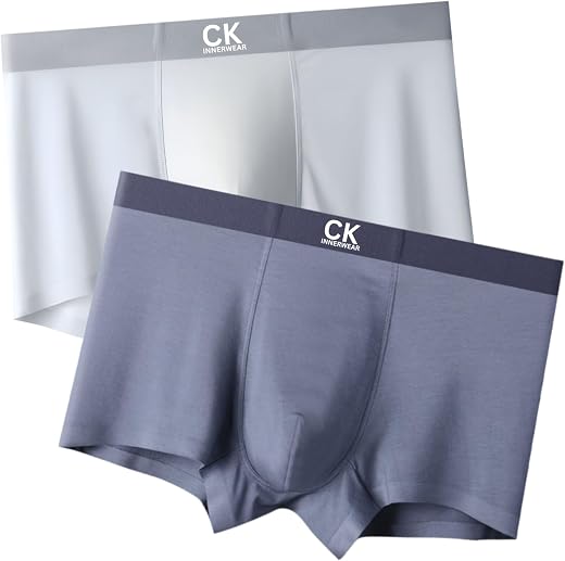 CK INNERWEAR Men's Premium Cotton Stretch Trunks | Soft & Breathable Underwear with Anti-Ride Up Legs, Supportive Pouch & ...