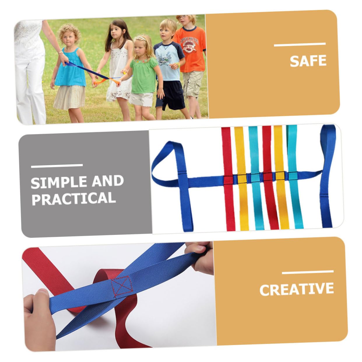 2Pcs Safety Walking Rope for Preschool Comfortable Grip Harness Leash for Outdoor Activities Reliable Walking Aid for Kindergarten Group Management
