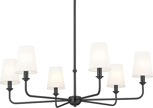 Kichler Pallas 6-Light Chandelier, Black